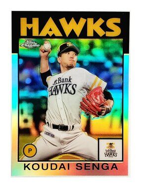 KODAI SENGA ROOKIE REFRACTOR "1986" RETRO 2021 TOPPS CHROME NPB #86-KS, METS